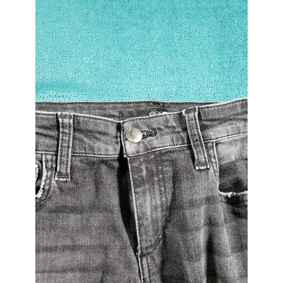 Joes Jeans Size 27 Womens Black Stretch Pants Ladies Mid Rise Fray Hem Ankle - Picture 6 of 13